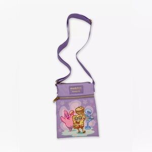 Loungefly SpongeBob SquarePants Trio Krabby Patty Passport Crossbody Bag